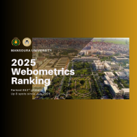 Mansoura University Ranks 853rd Globally in Webometrics July 2025 Edition